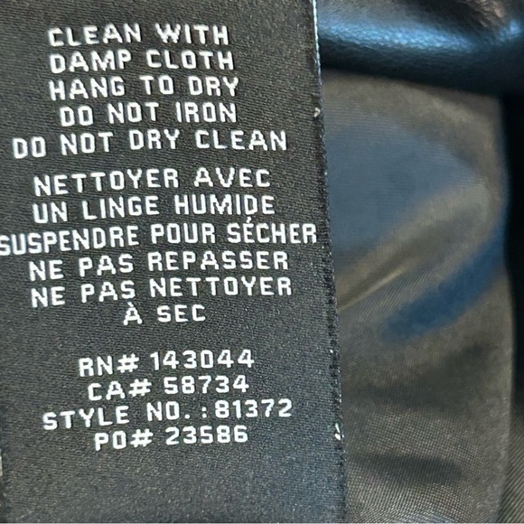 7 For All Mankind black faux leather pleather moto mini skirt zipper detail Sz L - Picture 10 of 11